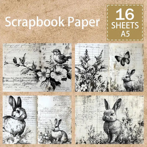 Papier Scrapbooking Noir et Blanc