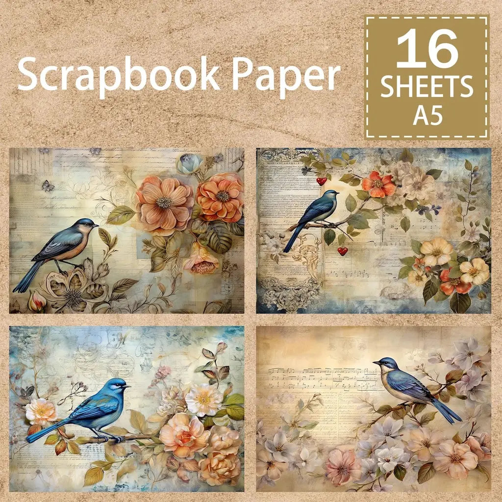 Papier Scrapbooking Oiseau