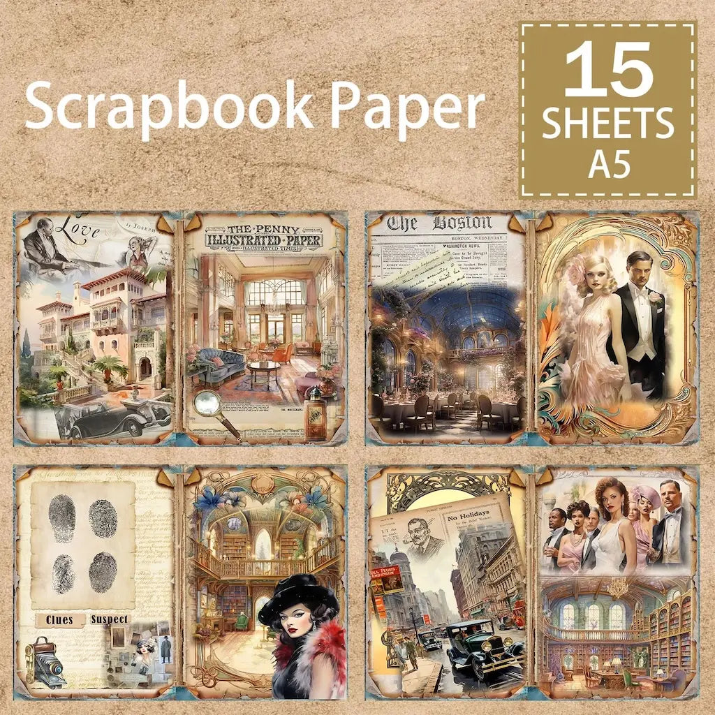 Papier Scrapbooking Policier