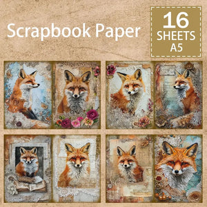 Papier Scrapbooking Renard