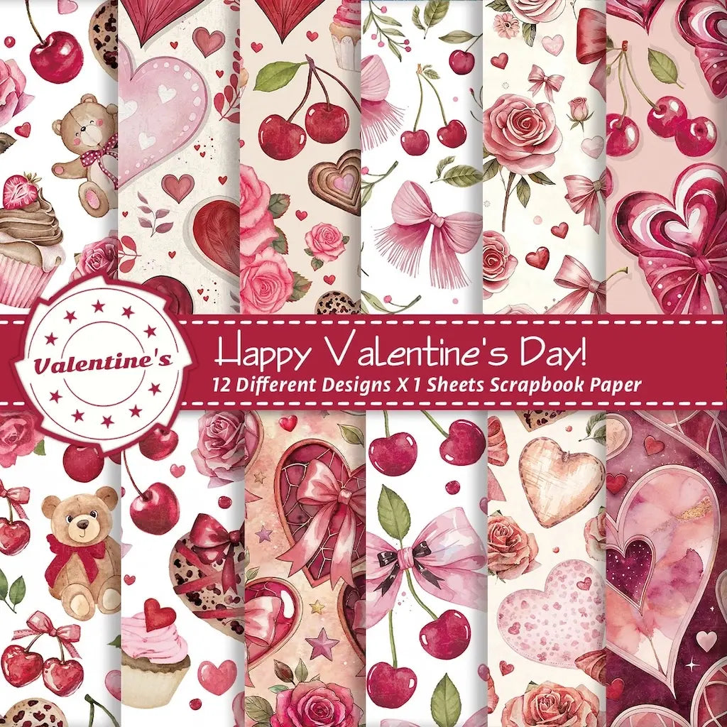 Papier Scrapbooking Saint Valentin