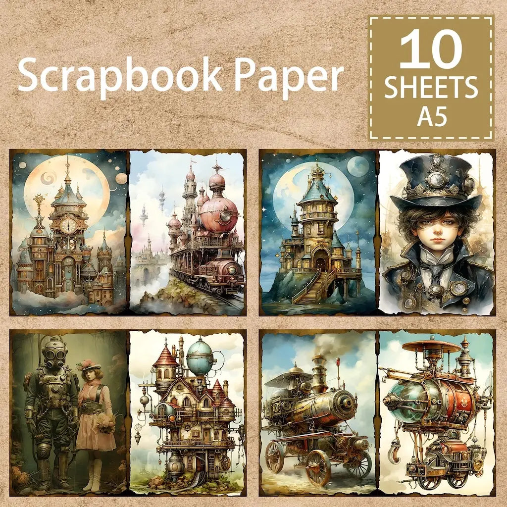 Papier Scrapbooking Steampunk