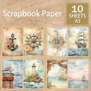 Papier Scrapbooking Thème Mer
