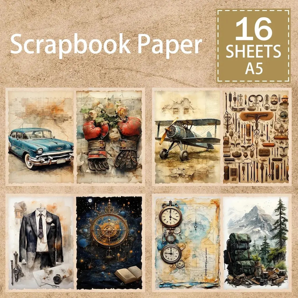 Papier Scrapbooking Voiture