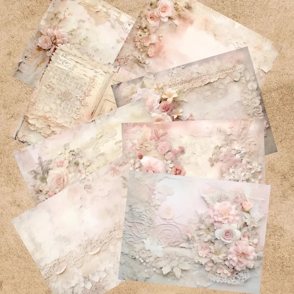 Papier Scrapbooking pour Naissance Fille