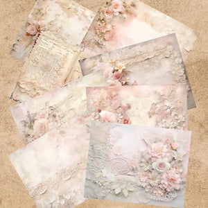 Papier Scrapbooking pour Naissance Fille
