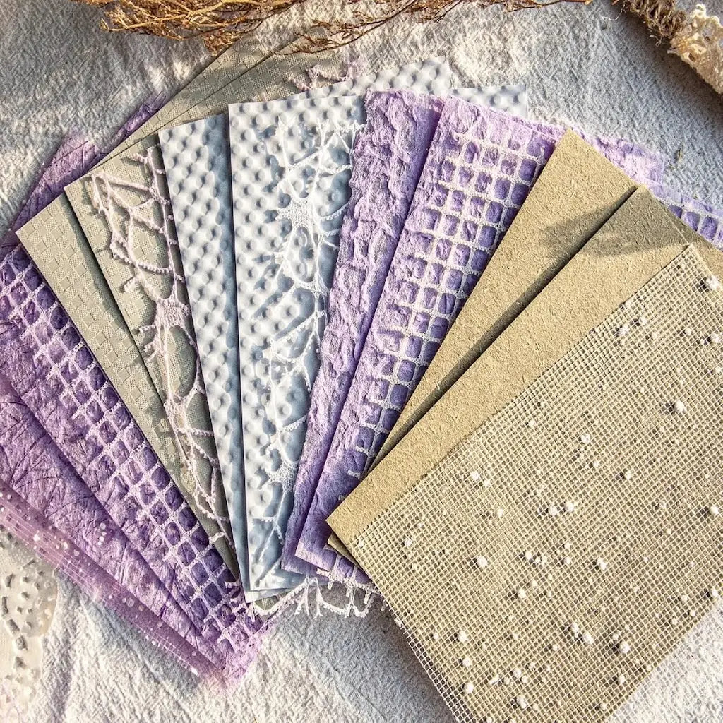 Papier Tissu Scrapbooking Lavande