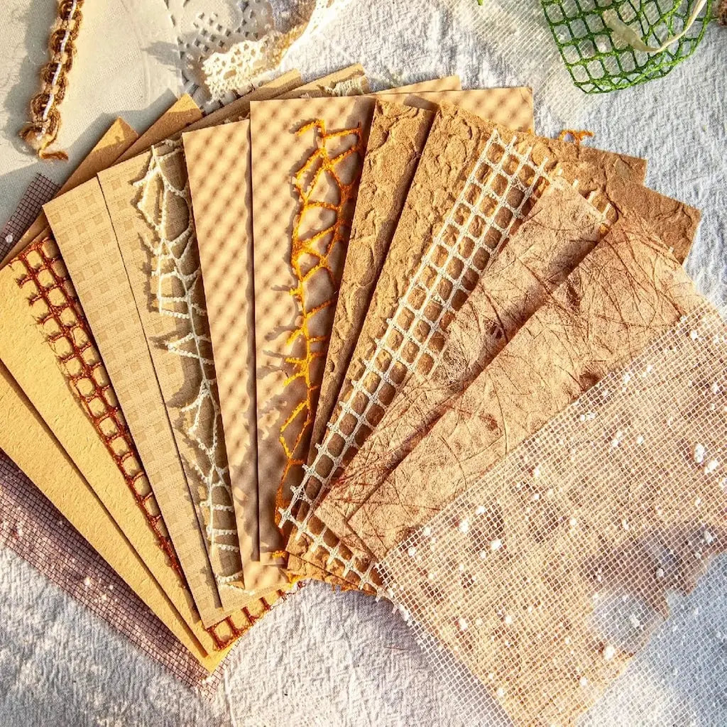 Papier Tissu Scrapbooking Marron