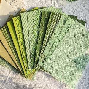Papier Tissu Scrapbooking Vert