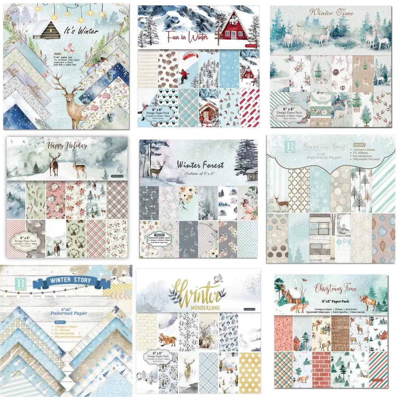 Papier Scrapbooking Hiver