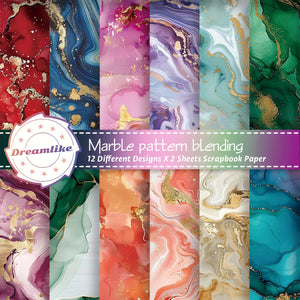 Papier Scrapbooking Marbre