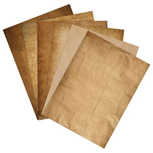 Papier Scrapbooking Marron Vintage