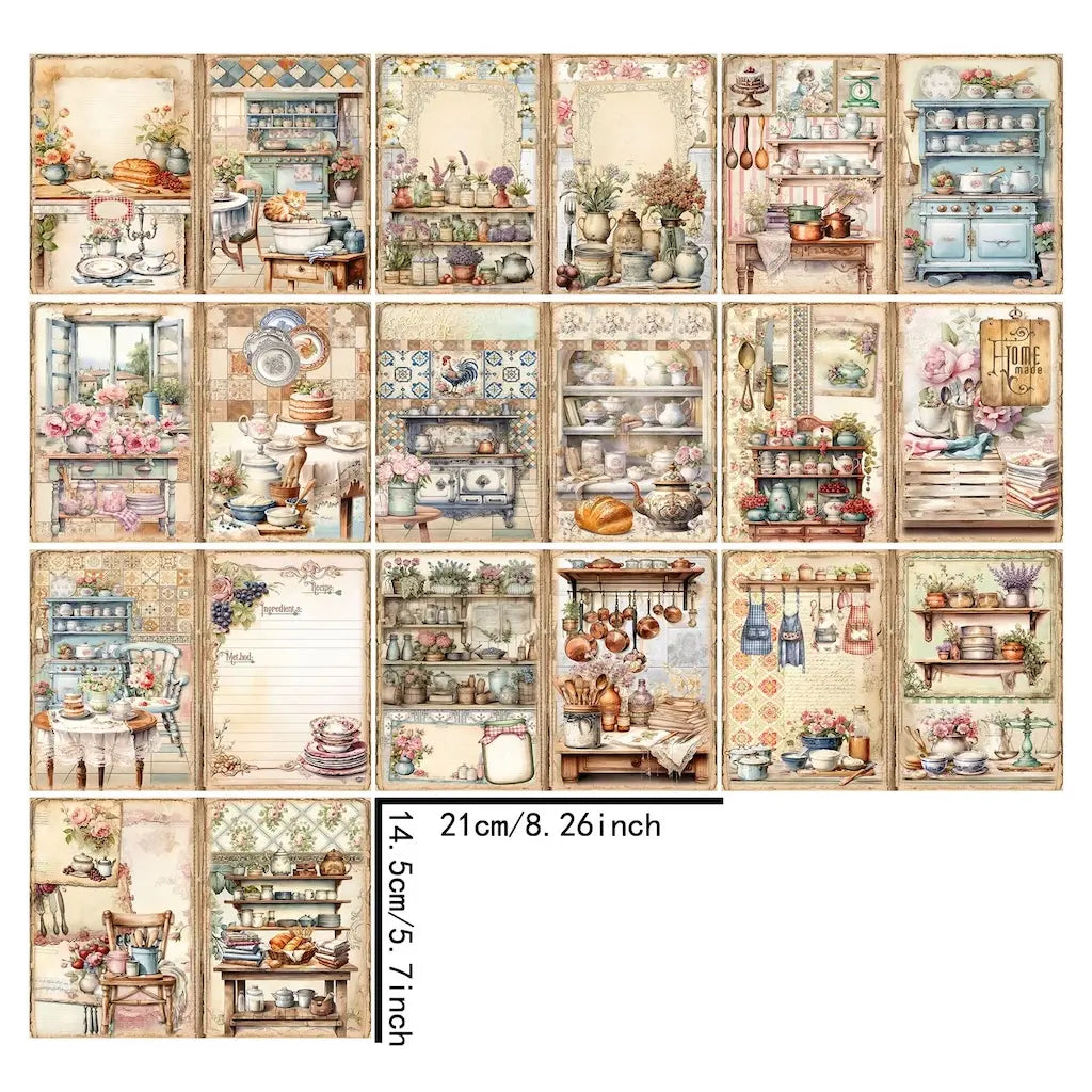 Papier de Scrapbook Cuisine