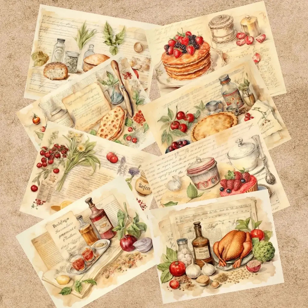 Papier de Scrapbook Dessert