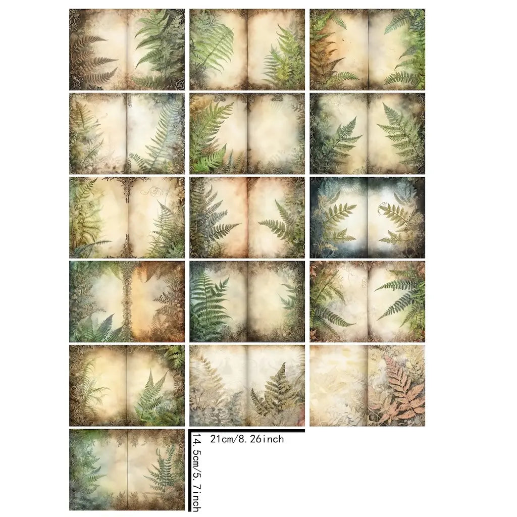 Papier de Scrapbook Fougère