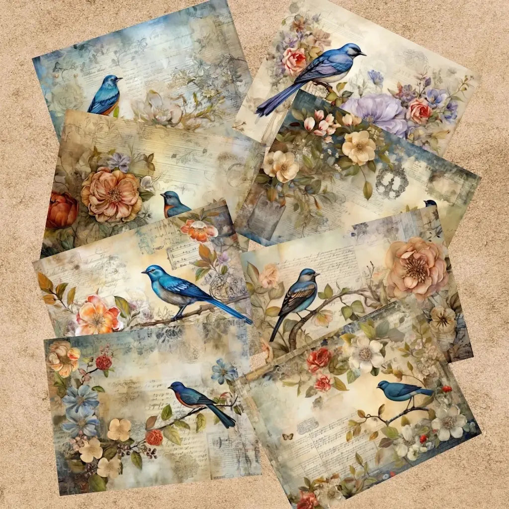 Papier de Scrapbook Oiseau