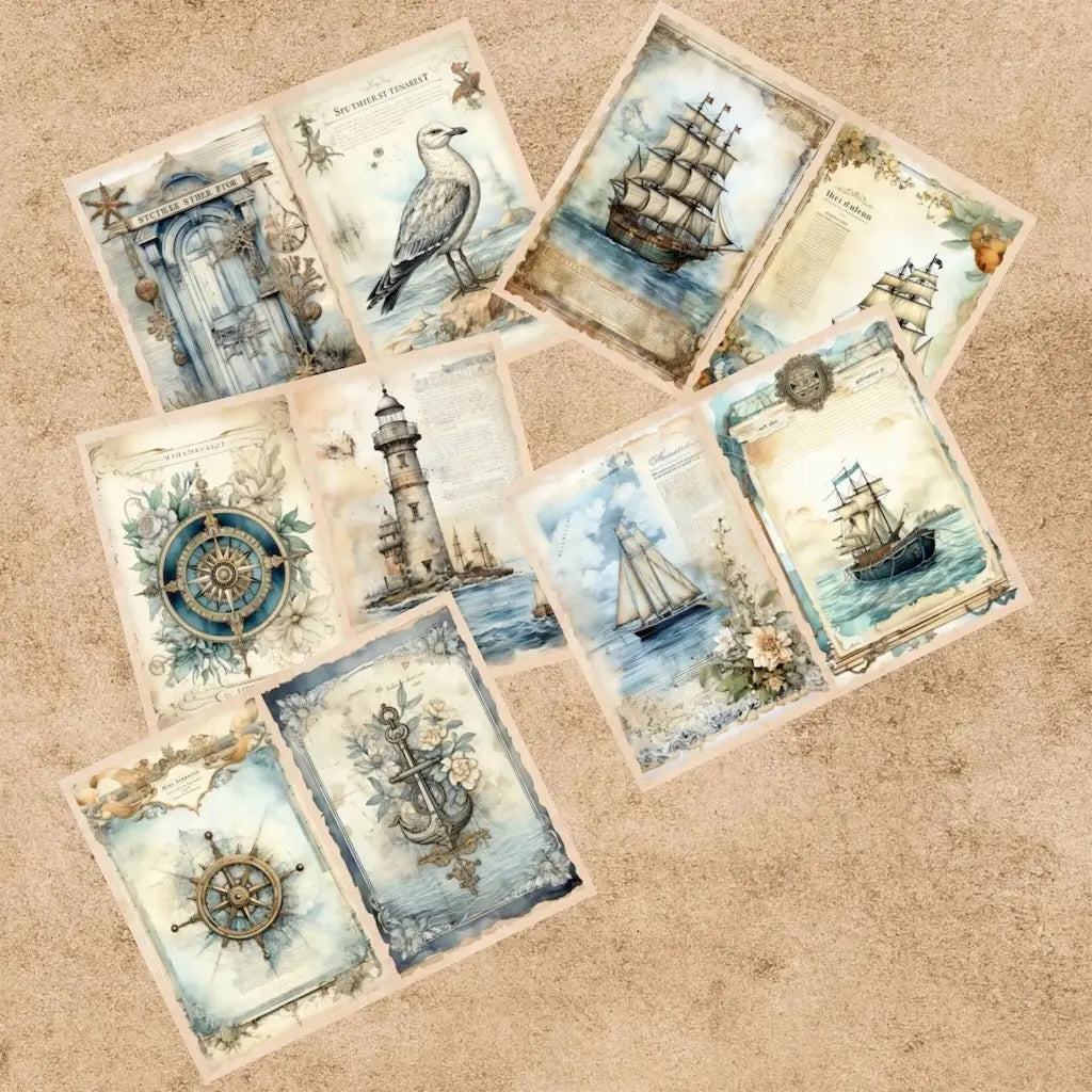 Papier de Scrapbooking Bateau