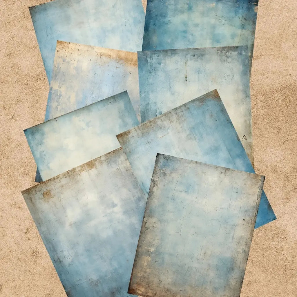 Papier de Scrapbooking Bleu
