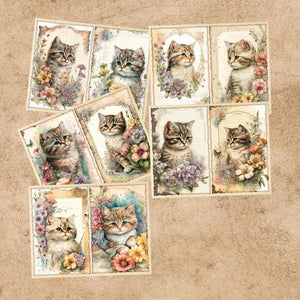 Papier de Scrapbooking Chat