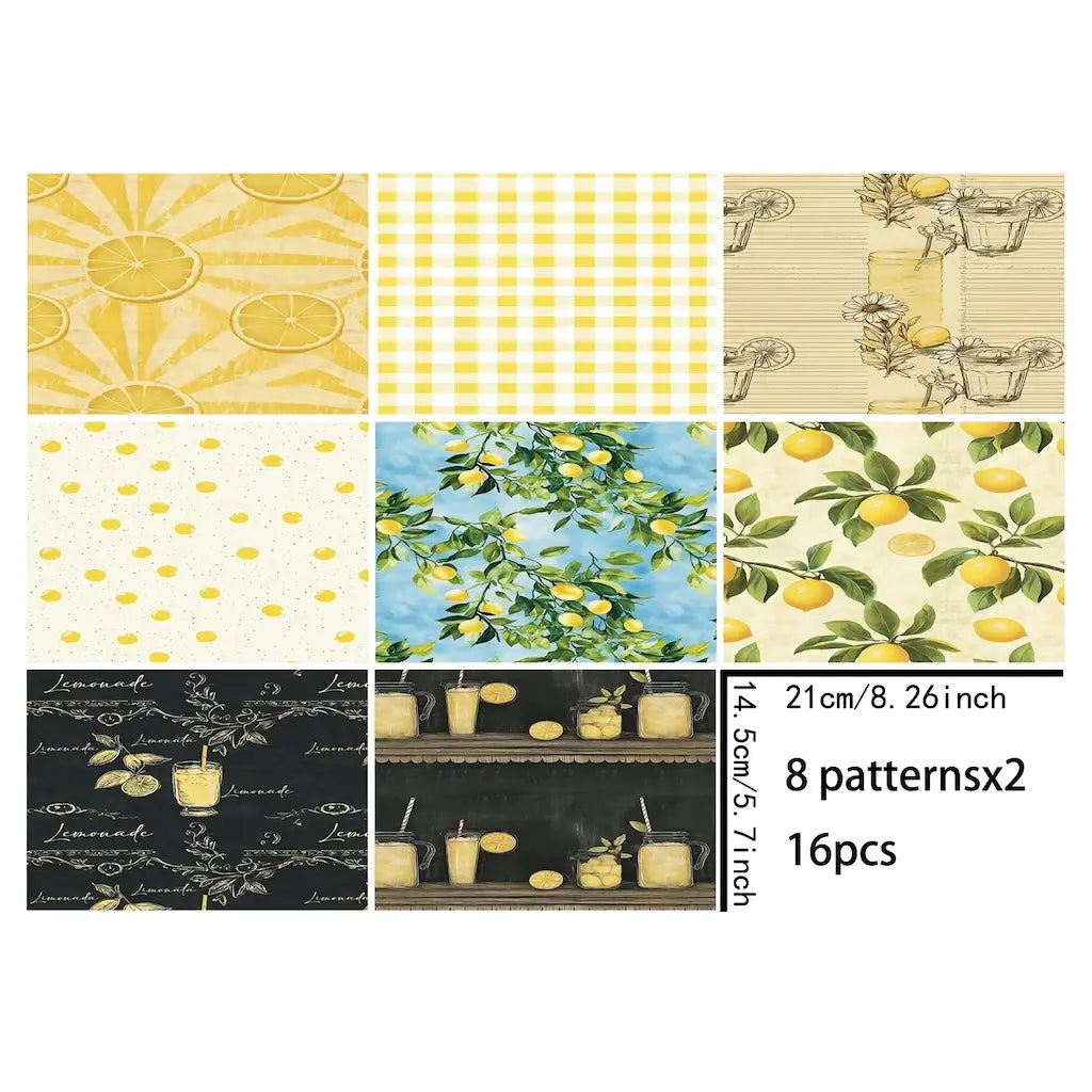 Papier de Scrapbooking Citron
