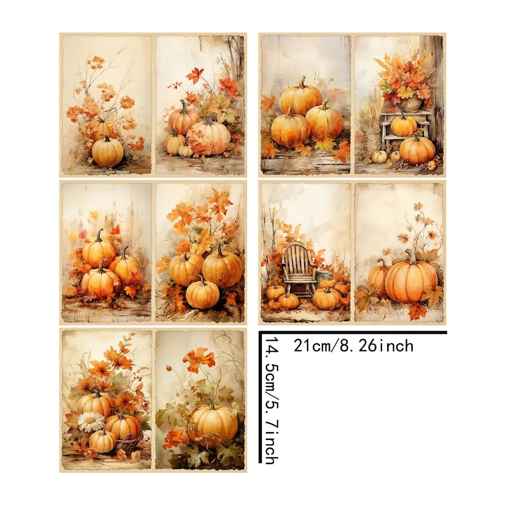 Papier de Scrapbooking Citrouille