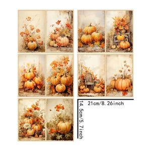 Papier de Scrapbooking Citrouille