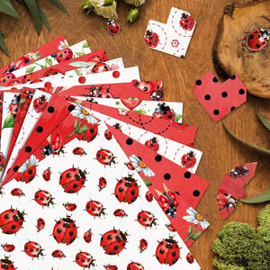 Papier de Scrapbooking Coccinelle