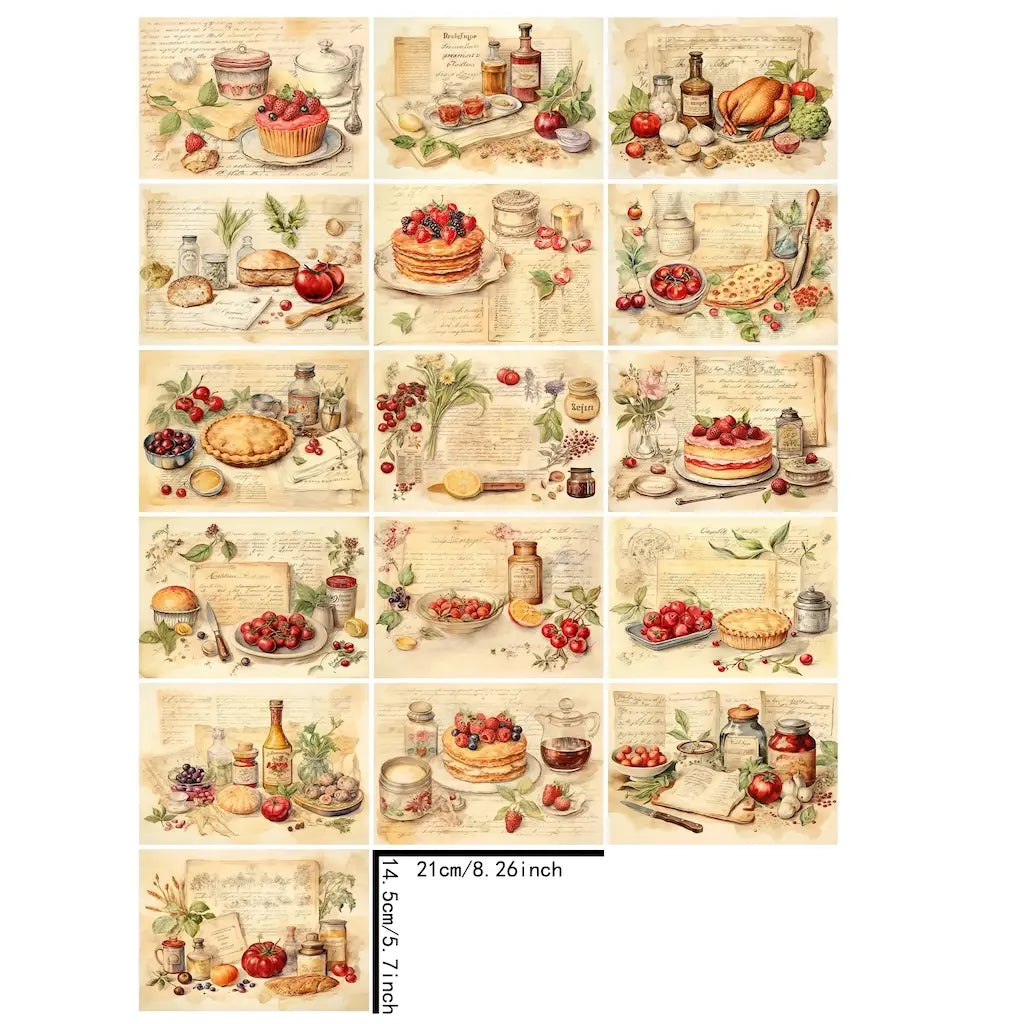 Papier de Scrapbooking Dessert
