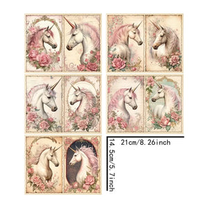 Papier de Scrapbooking Licorne