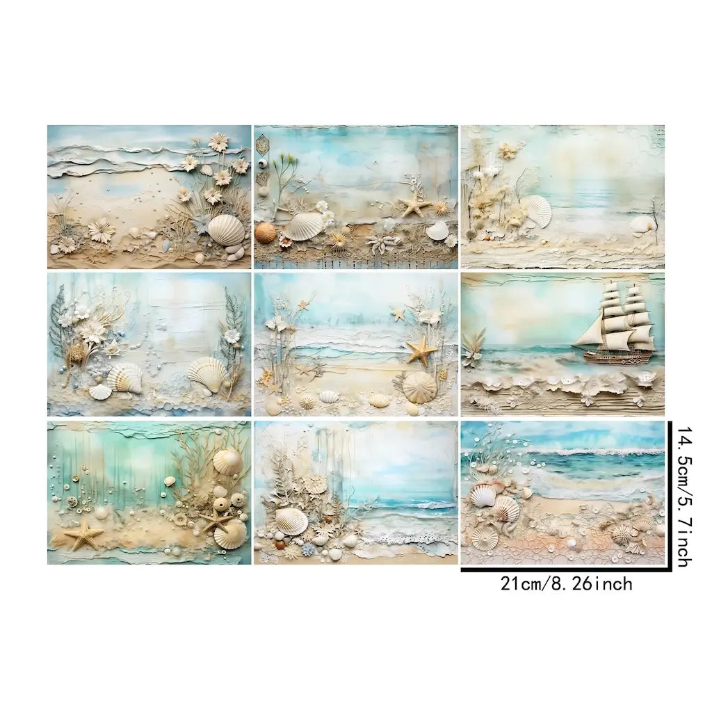 Papier de Scrapbooking Marin