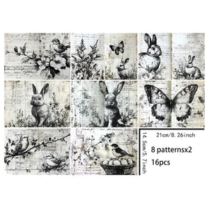 Papier de Scrapbooking Noir et Blanc