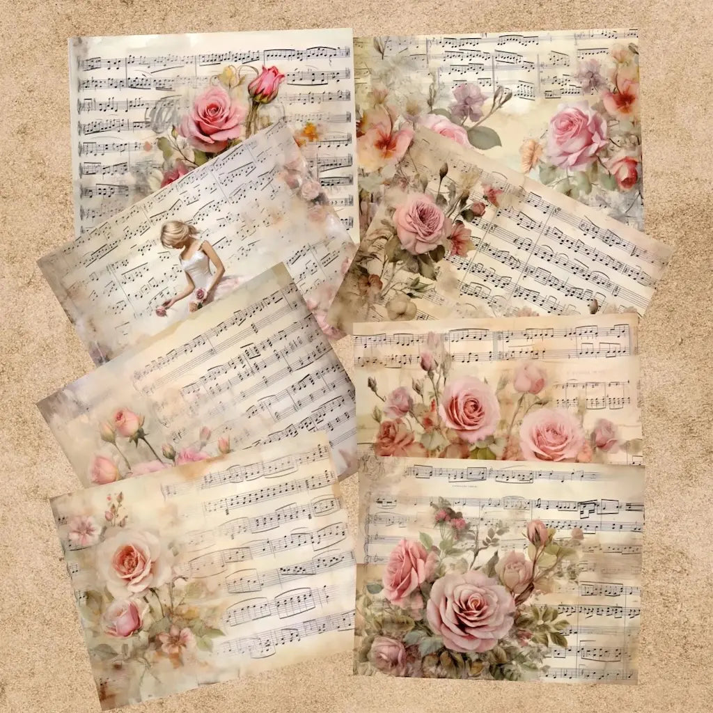 Papier de Scrapbooking Note de Musique