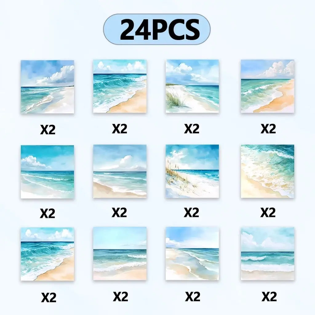 Papier de Scrapbooking Plage