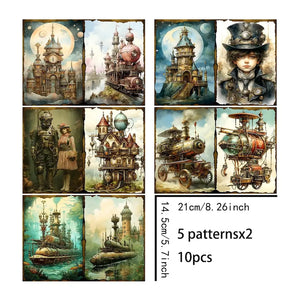 Papier de Scrapbooking Steampunk