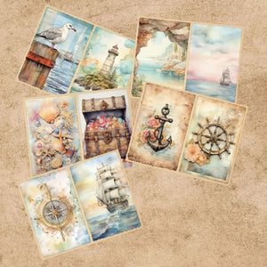 Papier de Scrapbooking Thème Mer