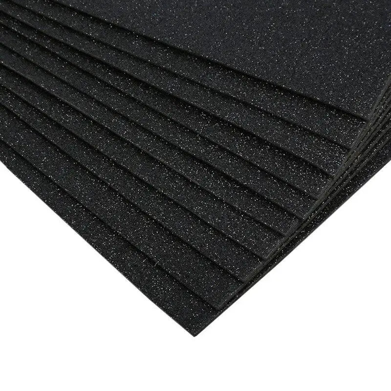 Papier Scrapbooking Paillettes Noir