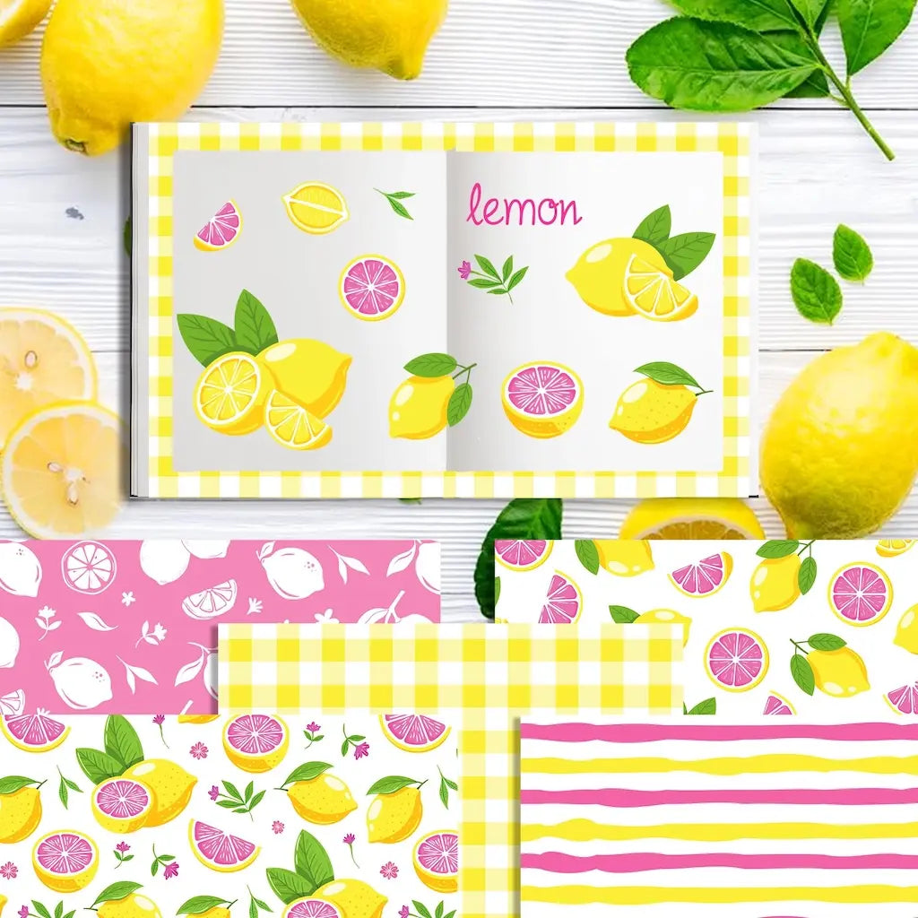 Papier Scrapbooking Citron