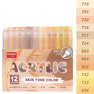 Set de feutres acryliques teintes pastel pour le scrapbooking