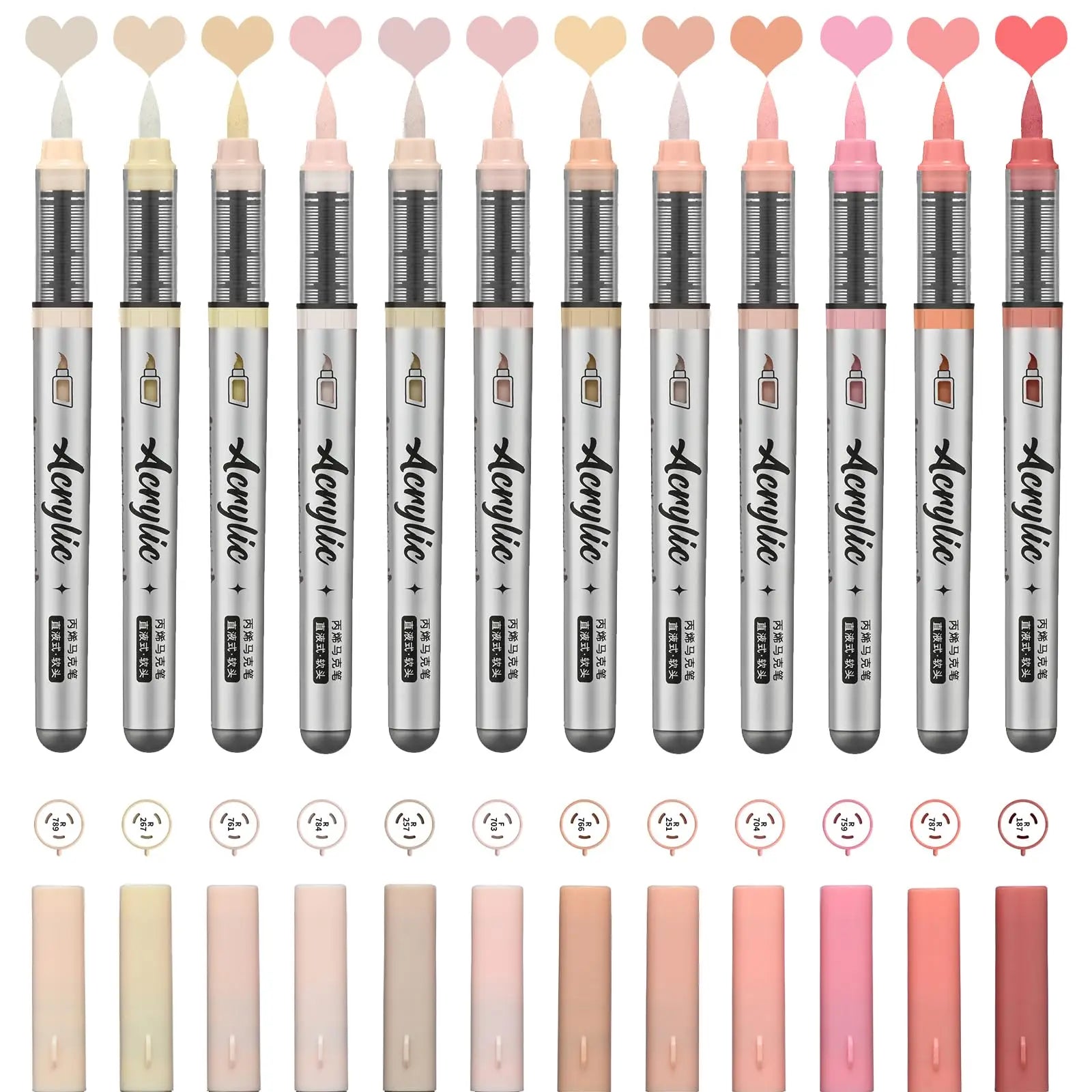 Crayon Feutre Pinceau Rose