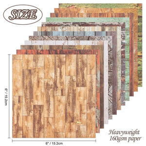 Papier Déco Scrapbooking Bois