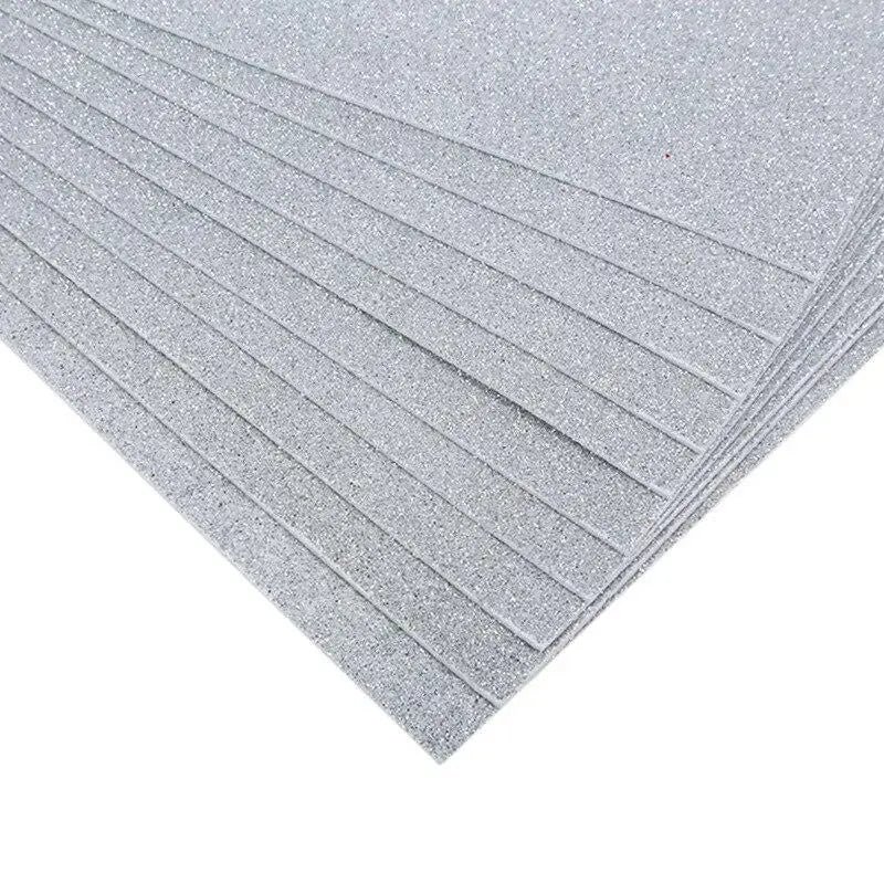 Papier Scrapbooking Paillettes Gris