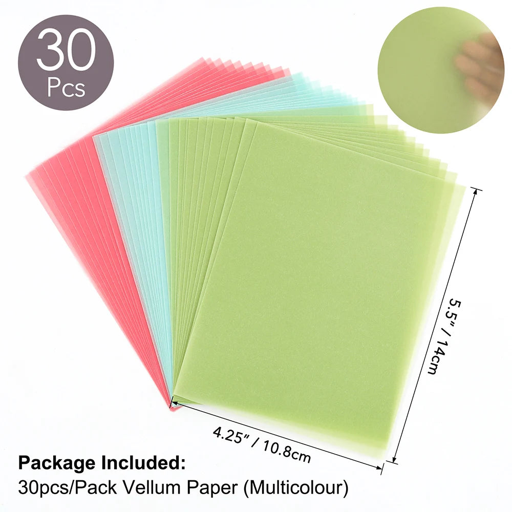Papier Transparent Scrapbooking Multicolore