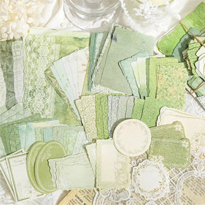 Papier Scrapbooking Thème Mariage Vert