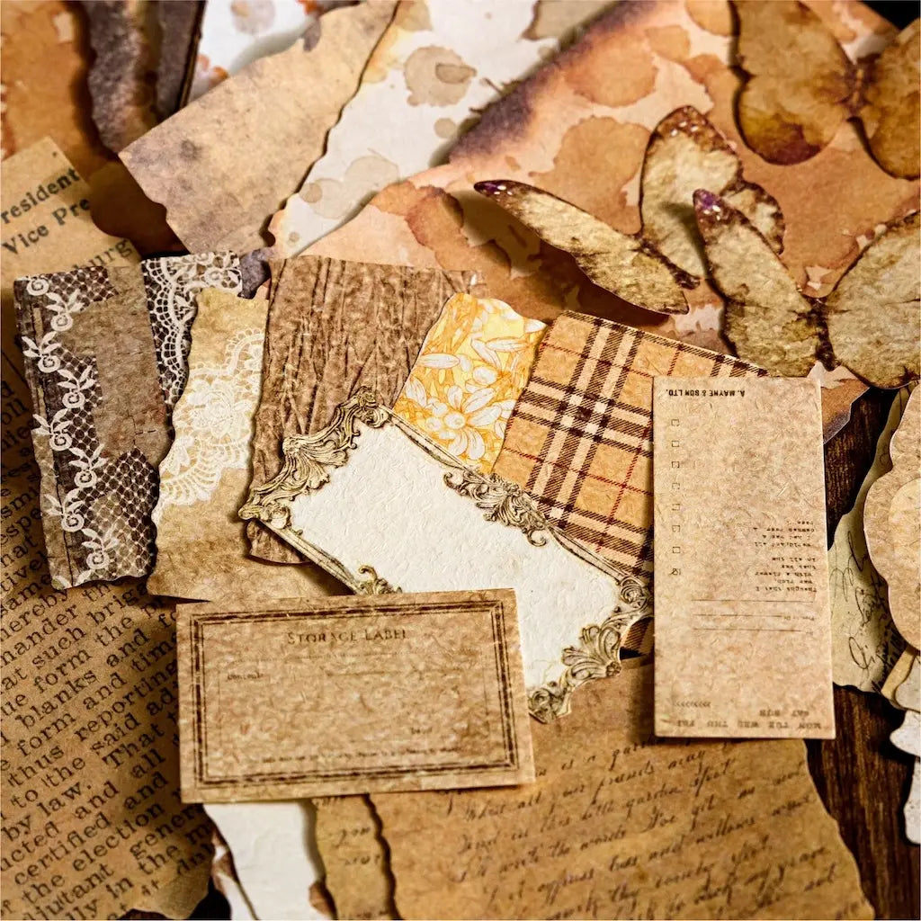 Papier Scrapbooking Thème Mariage Marron