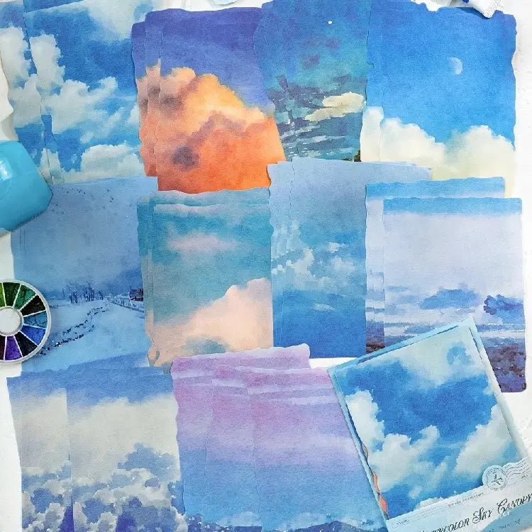 Page Scrapbooking Voyage Ciel