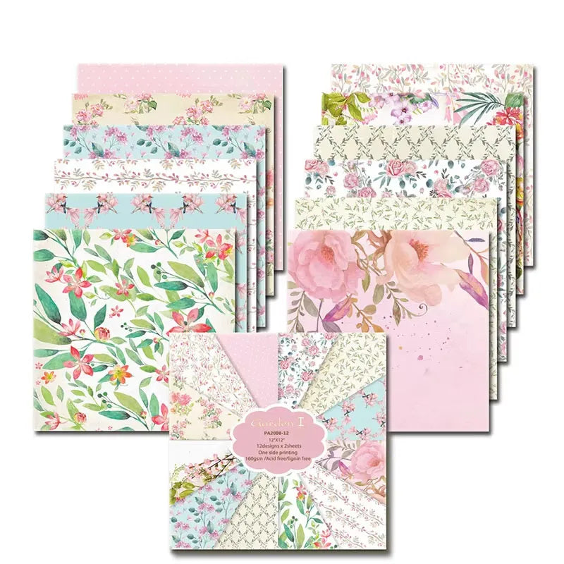 Papier Scrapbooking Fleurs