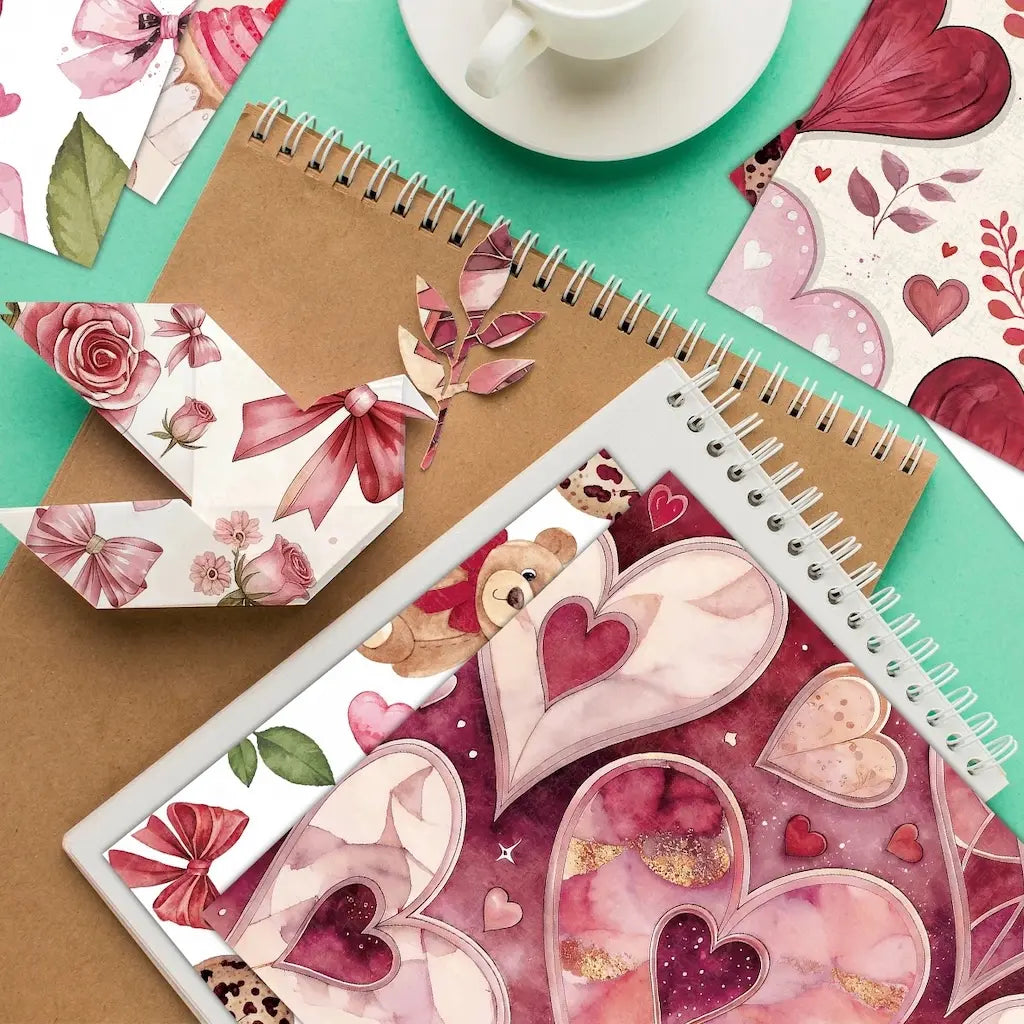 Papier Saint Valentin Scrapbooking