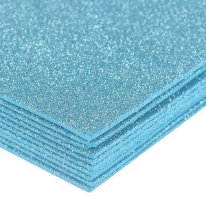 Papier Scrapbooking Paillettes Bleu