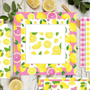 Bloc Papier Scrapbook Citron