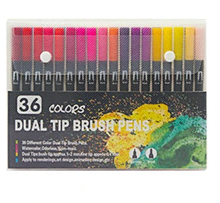 36 Feutres Aquarelle Double Pointe